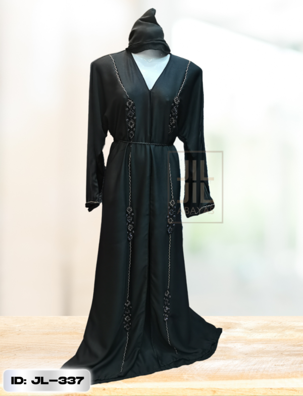 Bewitching Floral Dubai Style Embroidered Abaya