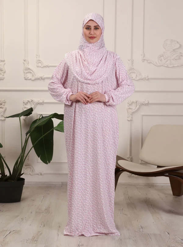 Red - Floral - Unlined - Prayer Clothes